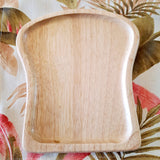 Wooden breakfast plate