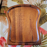 Wooden breakfast plate