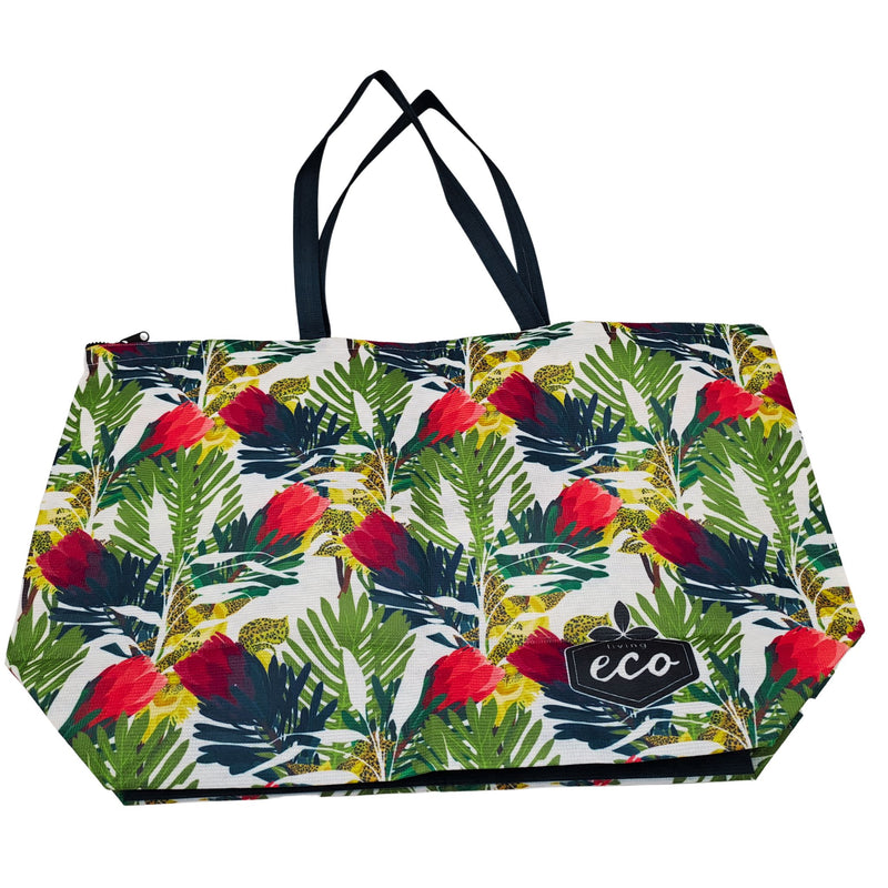 Beach bag with zipper - Protea