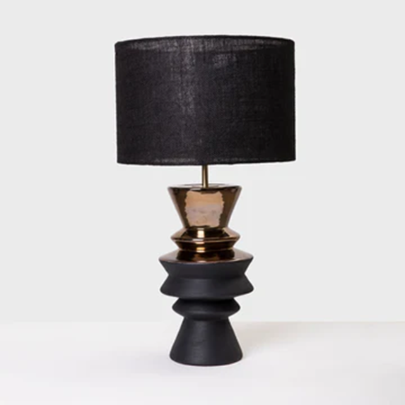 Zig Zag Bronze Lamp