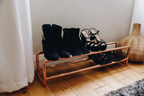 Copper Two Tier Shoe Rack