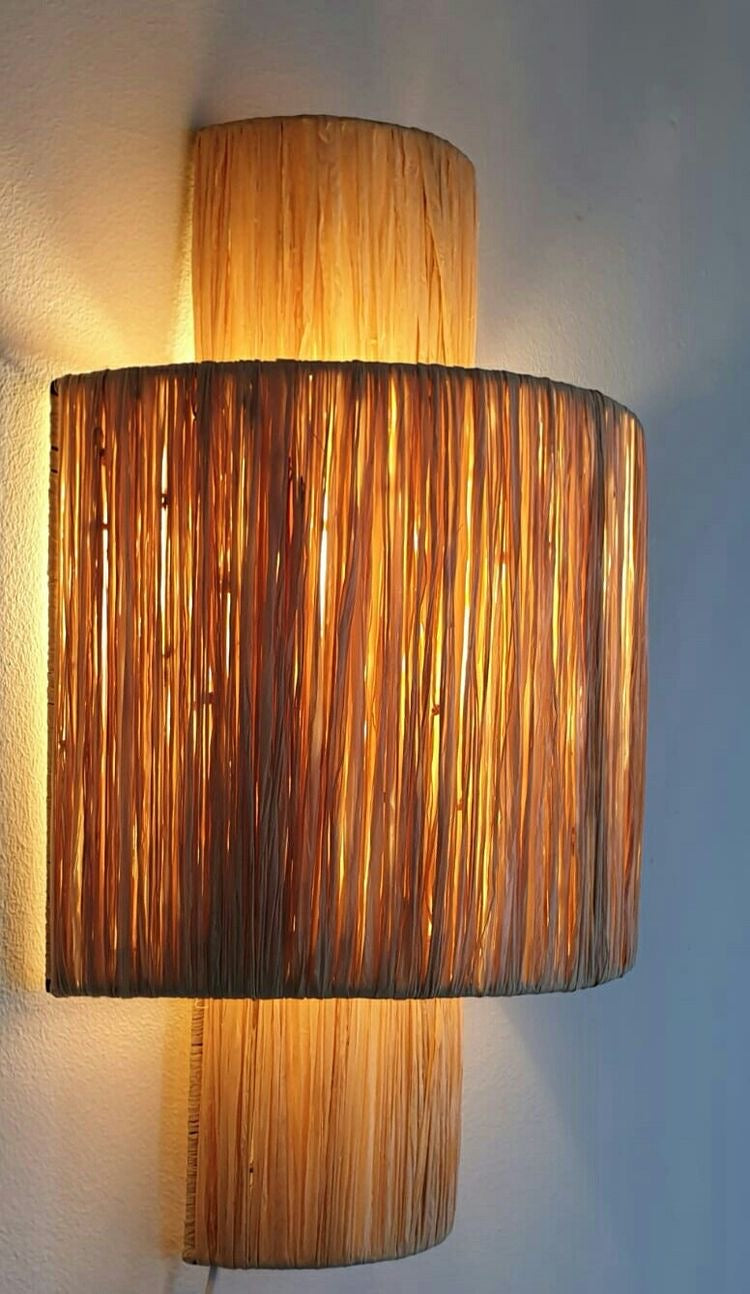 Raffia Wall Lamp Shade