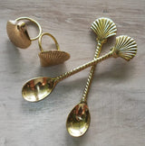 Brass napkin rings - bronze shell (set of 2)