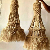 Nuraa woven jute chandelier