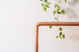 Free Standing Copper Clothing Rail with Side Rail