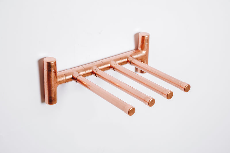 Copper Mounted Wine Glass Holder