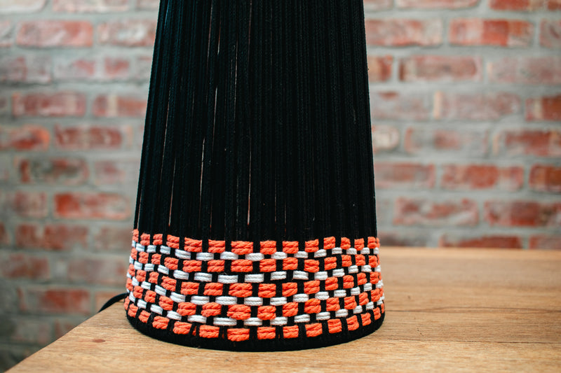 Raffia conical table lamp (various styles)