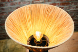 Raffia conical table lamp (various styles)