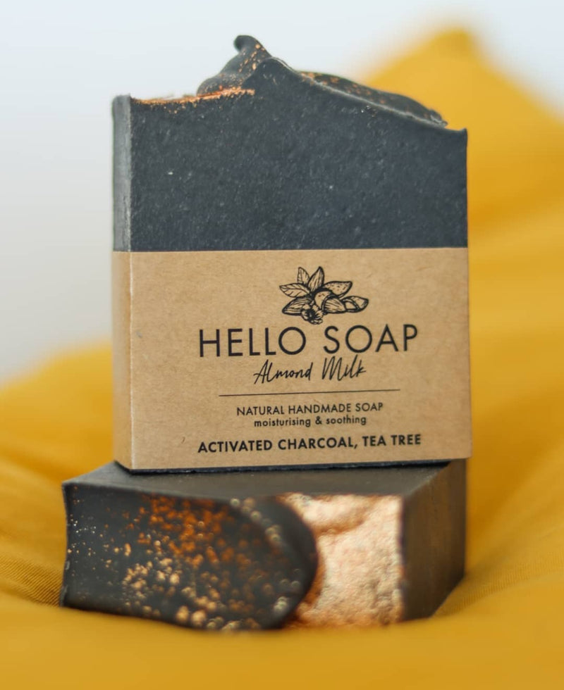 Activated charcoal & tea tree soap