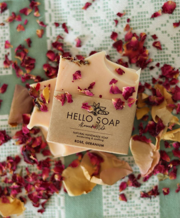 Rose & geranium soap
