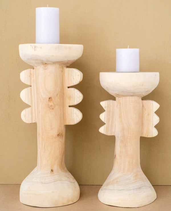 Tribal drinks and candle stand