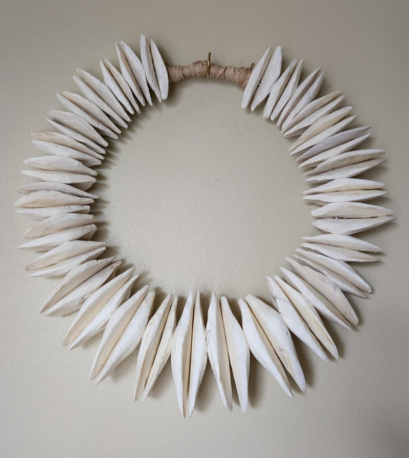 White urchin wall hanging