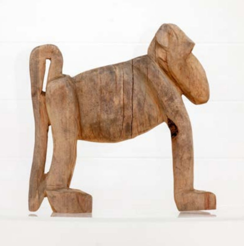 Baboon sculpture