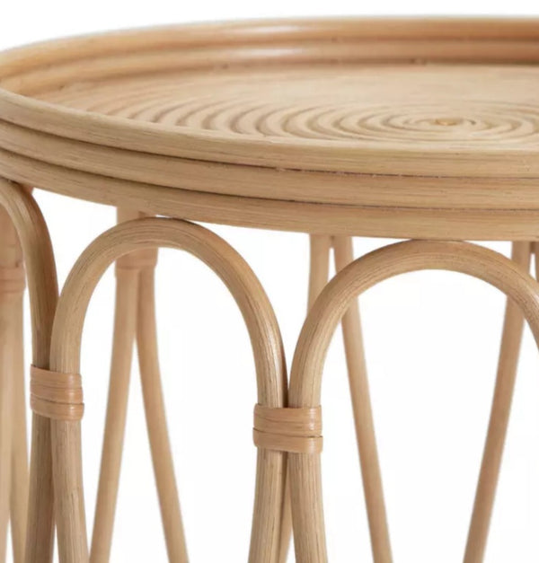 Cane side table
