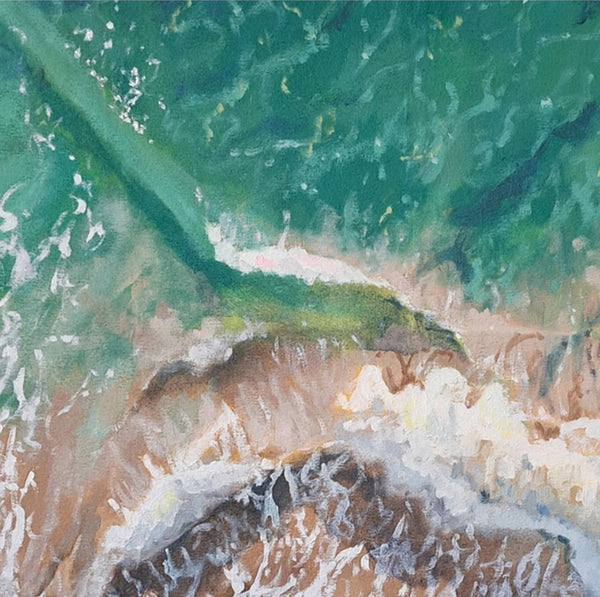 Shore break wedge original painting