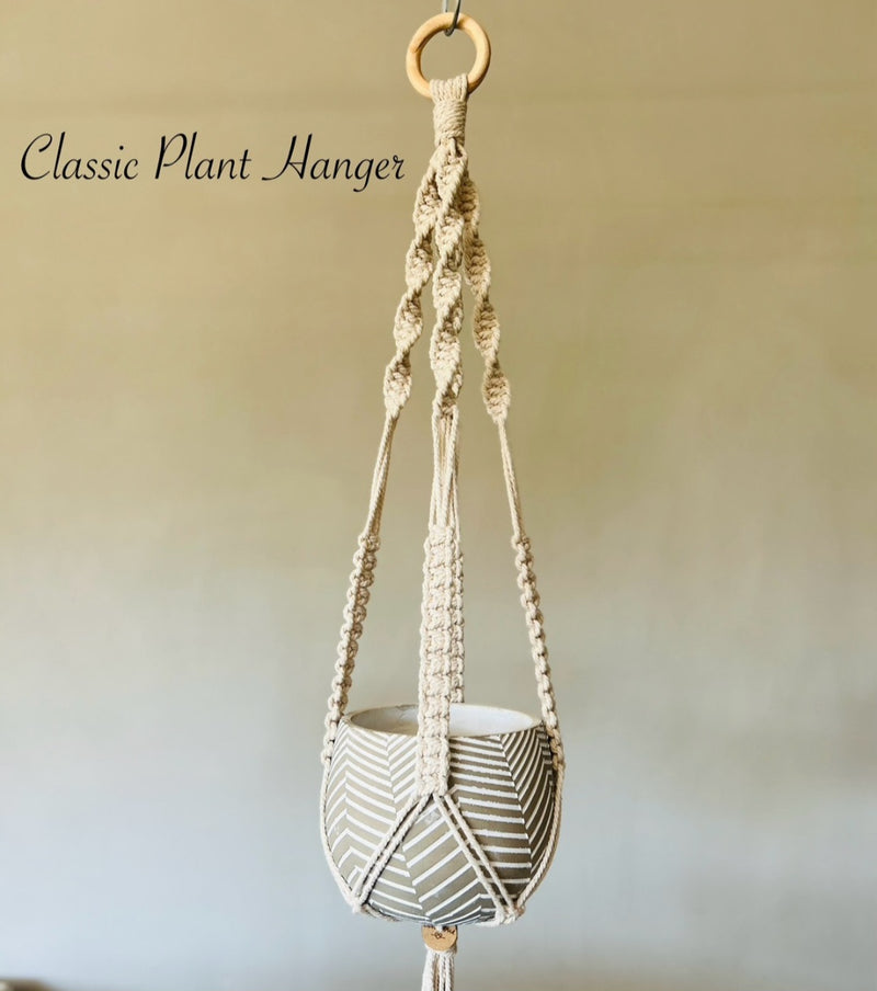 Macrame plant holder (various styles)