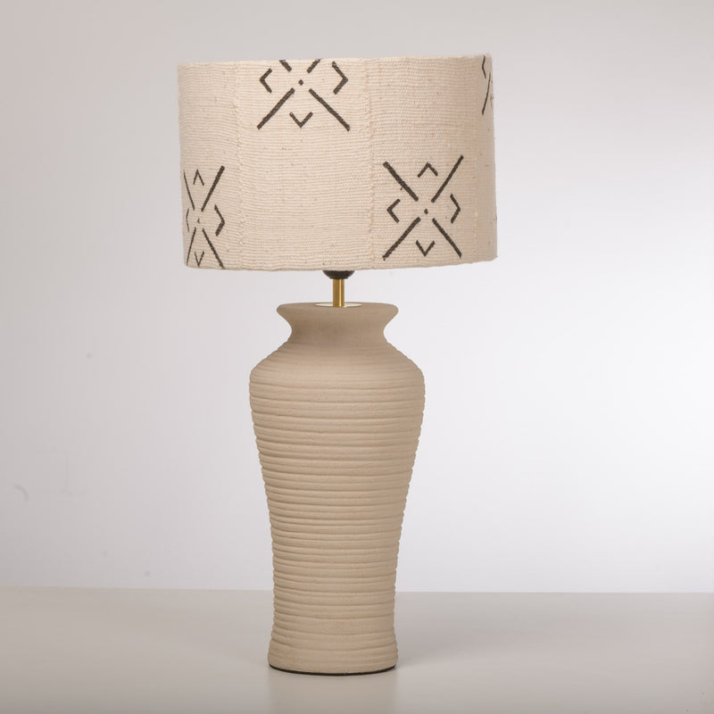 Mudcloth lamp