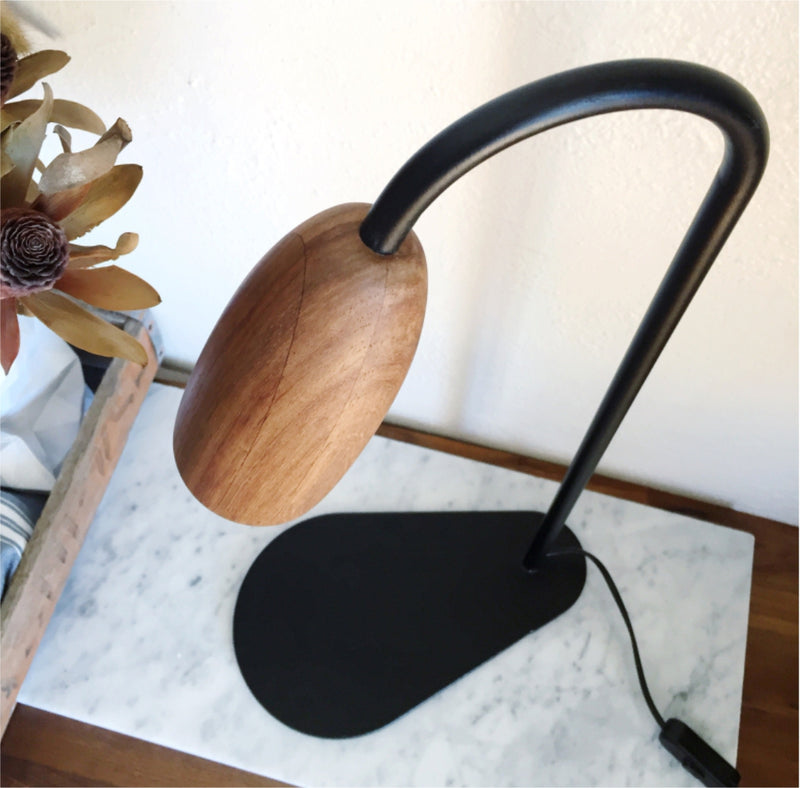 Kiaat table lamp