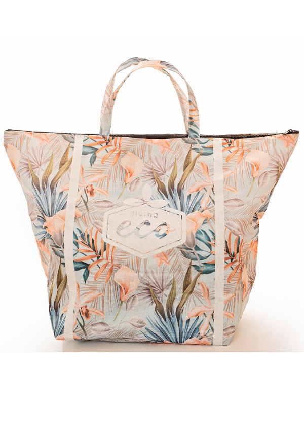 |||Floral beach bag
